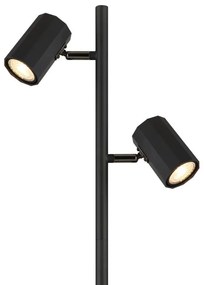 Lampa de podea cu 2 Spoturi metal negru JAMES