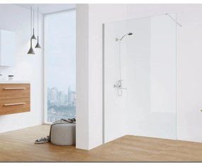 Paravan de Dus Walk-In HouseXL UrbanGlass Premium, 90x190 cm, Sticla Securizata 8mm, Transparent, Profil Crom