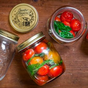 Bormioli Rocco Borcan din sticlă cu capac QuattroStagioni, 700 ml, 700 ml