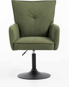 HR250N Scaun Zsályazöld Prémium Kordbársony Bază Neagră