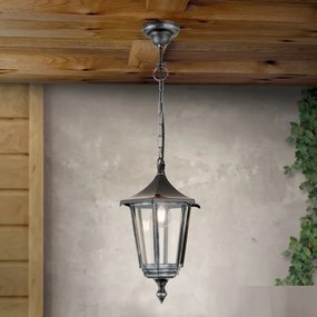 Pendul exterior stil clasic IP43 Hermine AL 11K/82542/A schwarz-silber OR