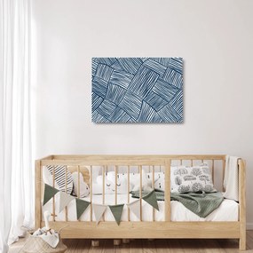 Tablou pe sticlă - linie 3D (70x50 cm)
