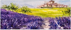 Tablou - Provence, Franța, pictură în ulei (120x50 cm)