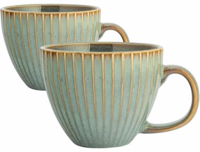 Set de 2 căni jumbo Altom Reactive Sage 450 ml