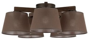 Brilagi - Lustră aplicată LATTE 5xE27/15W/230V pin/maro