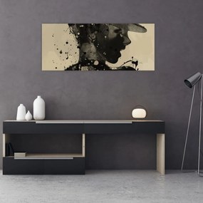 Tablou - Femeie de jazz (120x50 cm)