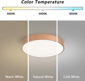 Brilagi - Plafonieră LED POOL LED/48W/230V 3000/4000/6000K Ø 40 cm, bronz