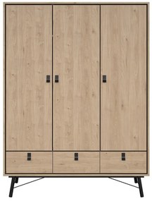 Șifonier cu aspect de lemn de stejar 150x200 cm Ry – Tvilum