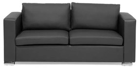 Canapea 3 locuri HEINOLA (piele) (negru). Promo -56%. 1019378