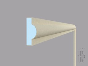 Ancadrament fereastra exterior FP121 dimensiuni 100x40x2000mm