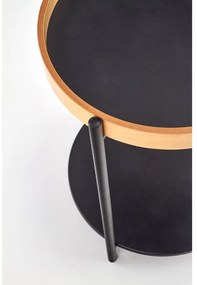 Masa de cafea Rolo, stejar / negru