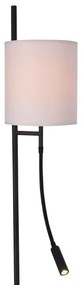 Lampadar LED TOKYO 1xE27/40W/230V + LED/3W negru/alb