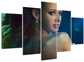 Tablou - Privirea unei femei tinere (150x105 cm)