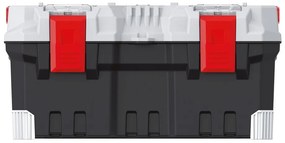 Cutie pentru scule cu maner metalic 49,6 x 25,8 x 24 cm, gri