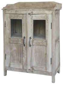 Dulap pentru lavoar din lemn reciclat, cu 2, aspect vintage, Grimaud