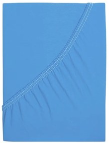 Cearsaf din bumbac mako LUXORA 90x200 cm albastru deschis