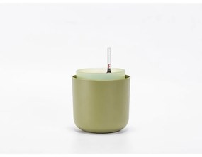 Ghiveci cu auto-udare Plastia Tolita, ø 16 cm, verde