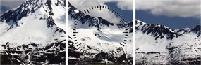 Tablou - Parcul Național Kenai Fjords (cu ceas) (90x30 cm)