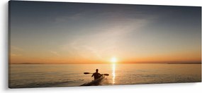 Tablou - caiac pe mare (120x50 cm)