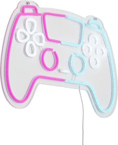 Lampă de perete neon roz cu albastru, inclusiv LED, cu dimmer în 3 trepte - Controller