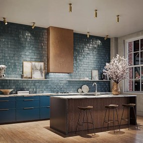 Aplica de perete / tavan design tehnic Focus auriu