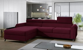 Coltar extensibil cu spatiu pentru depozitare, 300x98x190 cm, Mariall L01, Eltap (Culoare: Negru / Matt Velvet 99)