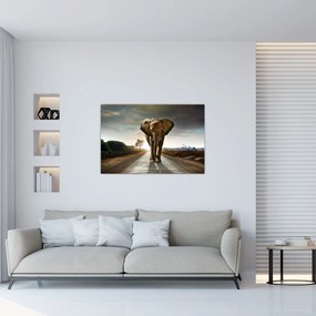 Tablou cu elefant (90x60 cm)