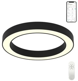 Plafonieră LED dimabilă PASTEL LED/68W/230V 95 cm negru Tuya Immax NEO 07210L + telecomandă