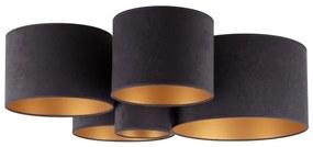 Duolla - Plafonieră ROLLER PENTO 5xE27/60W/230V antracit