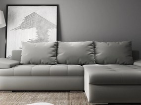 Colțar extensibil dumonde cu ladă de depozitare si sezut confortabil din spuma high-density, Leonardo Royal Gri 260x185 cm II