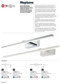 Redo 01-1674 - Iluminare LED pentru oglindă de baie NEPTUNE, 12W, 230V, IP44