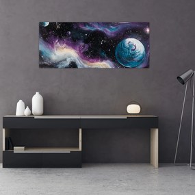 Tablou - Univers pictat (120x50 cm)