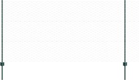 vidaXL Gard cu Stâlp Verde 1,2 x 50 m Oțel și PVC