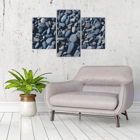 Tabloul cu pietre pe plajă (90x60 cm)