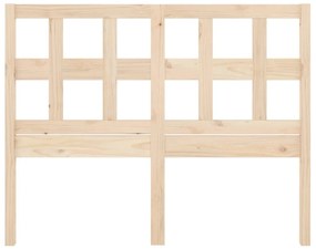 Tablie de pat, 125,5x4x100 cm, lemn masiv de pin Maro, 125.5 x 4 x 100 cm, 1