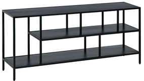 Comodă TV neagră din oțel 120x55 cm – Ixia