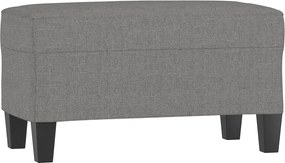 vidaXL Bancă, gri închis, 70x35x41 cm, textil