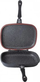 Tigaie dubla ZILAN ZLN9522,culoare negru Diametru 30 cm, garnitura silicon rezerva,