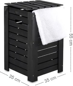 Cos pentru rufe din lemn, Wash,55 cm