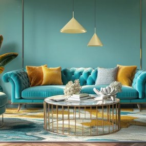 Lustră suspendată pe cablu CAPITAL 1xGX53/15W/230V, Ø 32 cm, aurie