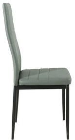 Set de masă Verna 4+1 gri-negru