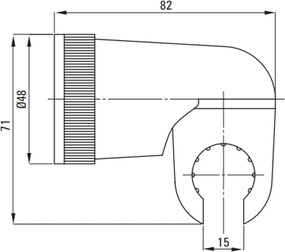 Suport para dus Deante crom lucios