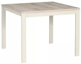 Masuta de cafea FROST 60x60 cm, crem / stejar alpin