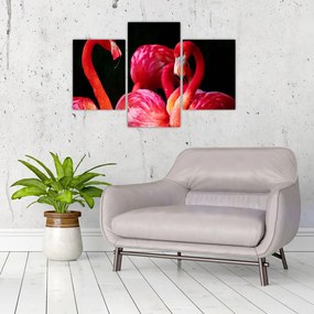 Tablou cu flamengo roșii (90x60 cm)