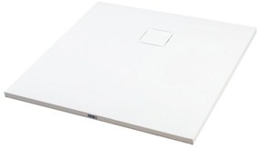 Cagliari White 90x90x2,6 cm tăviță de duș pătrată, SMC, cu sifon inclus