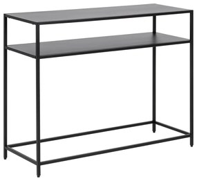 Masă tip consolă cu picioare metalice Actona Newcastle, negru