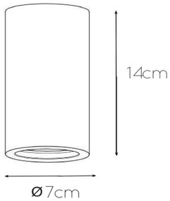 Lucide 35100/14/31 - Plafoniera GIPSY 1xGU10/35W/230V