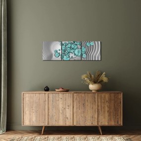 Tablou - Bule (cu ceas) (90x30 cm)