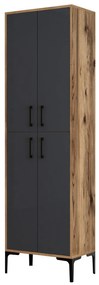 Dulap cu rafturi Berliner (Nuc + Antracit). 1072512