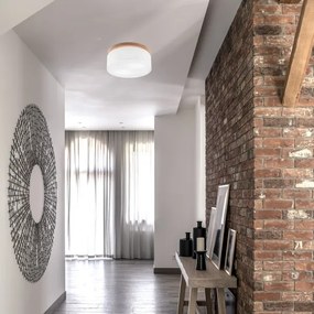 Plafonieră Brilagi BELLADONNA 2xE27/15W/230V d. 40 cm bej/stejar